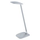 Lampada da scrivania argenta in plastica, Arslan, 5W, 4000K LED, controllo touch