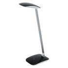 Lampada da scrivania nera in plastica, Arslan, 5W, 4000K LED, controllo touch