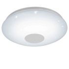Lampada da soffitto bianca in plastica, Barbera, 30W, bianco regolabile tra caldo e freddo LED
