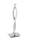 Lampada da tavolo cromata in alluminio, Arantxa, 5W, 3000K LED, con interruttore