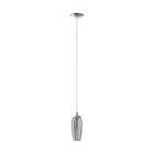 Lampada a sospensione in nichel in vetro, Olcay