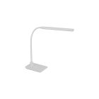 Lampada da scrivania bianca in plastica, Brennan, 5W, 4000K LED, controllo touch