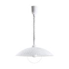 Lampada a sospensione bianca in vetro, Broer