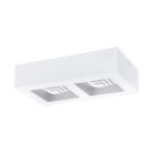 Plafoniera bianca in acciaio, Olger, 6W, 3000K LED