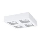 Plafoniera bianca in acciaio, Olger, 6W, 3000K LED