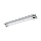 Lampada da soffitto cromata in vetro, Iris, 19W, 4000K LED, IP44