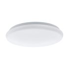 Lampada da soffitto con sensore bianca in acciaio, Patryk, 12W, 3000K LED