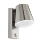 Applique da esterno con sensore di movimento argenta in acciaio inossidabile, Aiden, IP44