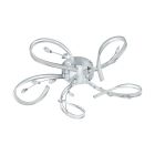 Plafoniera cromata in alluminio, Yorik, 6W, 3000K LED