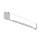Lampada per specchio cromata in plastica, Rafi, 16W, 4000K LED, IP44