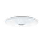 Plafoniera trasparente in acciaio, Dunya, 80W, colore regolabile LED