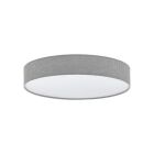 Lampada da soffitto grigia in plastica, Sila, 40W, bianco regolabile tra caldo e freddo LED, con telecomando