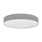 Lampada da soffitto grigia in plastica, Sila, 60W, bianco regolabile tra caldo e freddo LED, con telecomando