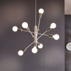 Lampada a sospensione bianca in acciaio, Pauline