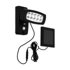 Applique da esterno solare nera in plastica, Fuat, 2W, 3000K LED, IP44