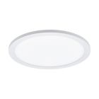 Plafoniera bianca in alluminio, Ericus, 14W, colore regolabile LED
