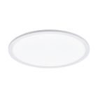 Plafoniera bianca in alluminio, Ericus, 19W, colore regolabile LED