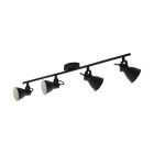 Faretto da soffitto nero in acciaio, Tinke