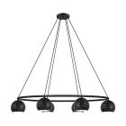 Lampada a sospensione nera in acciaio, Madelein