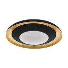 Plafoniera dorata in plastica, Maddy, 24W, colore regolabile LED