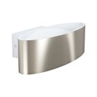 Applique da parete in nichel in alluminio, Elmar, 10W, 3000K LED