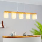 Lampada a sospensione in legno, Magali