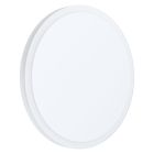 Plafoniera bianca in acciaio, Evalien, 8W, 3000K LED