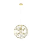 Lampada a sospensione gialla in acciaio, Josiah