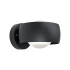 Lampada da esterno nera in alluminio, Lyn, 2W, 3000K LED, IP44
