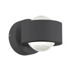 Lampada da esterno antracite in alluminio, Lyn, 2W, 3000K LED, IP44