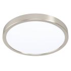 Plafoniera smart in nichel in plastica, Geraldo, 19,5W, bianco regolabile tra caldo e freddo LED, IP44