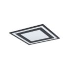 Plafoniera nera in alluminio, Tirzah, 24W, 4000K LED