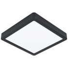Lampada da soffitto nera in acciaio, Pascale, 16W, 3000K LED