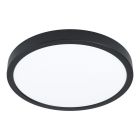 Lampada da soffitto da bagno nera in acciaio, Pascale, 20W, 3000K LED, IP44