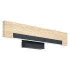 Applique da parete in legno marrone, Ludovica, 9W, 3000K LED