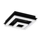 Plafoniera nera in acciaio, Arjo, 12W, 3000K LED