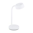 Lampada da tavolo bianca in plastica, Annelin, 4W, 3000K LED, con interruttore