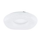 Plafoniera bianca in acciaio, Ziya, 18W, colore regolabile LED