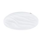 Plafoniera bianca in acciaio, Aniel, 17W, 3000K LED