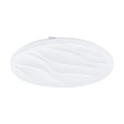 Plafoniera bianca in acciaio, Aniel, 36W, 3000K LED