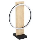 Lampada da tavolo in legno marrone, Annebel, 12W, 3000K LED, con interruttore