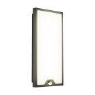 Applique da esterno con sensore di movimento nera in acciaio, Lydian, 16W, 3000K LED, IP44