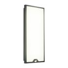 Applique da esterno con sensore di movimento nera in acciaio, Lydian, 18,5W, 3000K LED, IP44