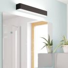 Applique per bagno nera in alluminio, Rafael, 26,5W, 3000K LED, IP44