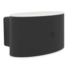 Applique da parete nera in plastica, Vishal, 5W, bianco regolabile tra caldo e freddo LED, IP44, controllo touch