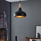 Lampada a sospensione nera in alluminio, Tjebbe