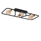 Plafoniera dorata in alluminio, Jaron