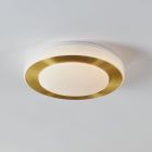 Lampada da soffitto da bagno dorata in plastica, Amina, 3,6W, 3000K LED, IP44