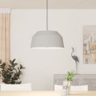 Lampada a sospensione grigia in alluminio, Teddie