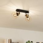 Faretto da soffitto dorato in alluminio, Tjarda